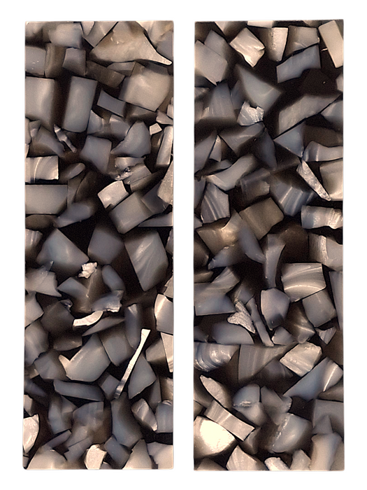 Transparent Black & White Terrazzo Pearl Scale Sets