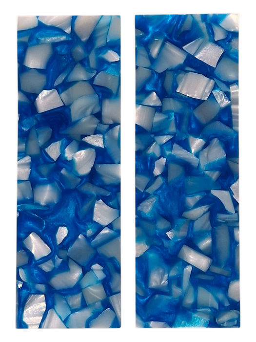 Blue & White Terrazzo Pearl Scale Sets