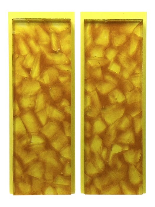 Transparent Amber & Clear Terrazzo Pearl Scale Sets