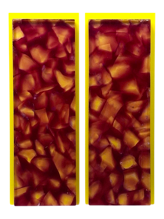 Transparent Purple & Clear Terrazzo Pearl Scale Sets