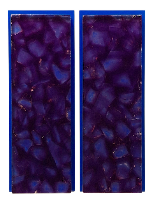 Transparent Purple & Clear Terrazzo Pearl Scale Sets