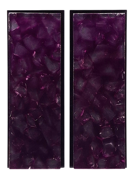 Transparent Purple & Clear Terrazzo Pearl Scale Sets