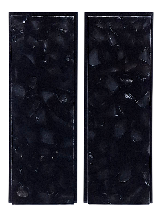 Transparent Black & Clear Terrazzo Pearl Scale Sets