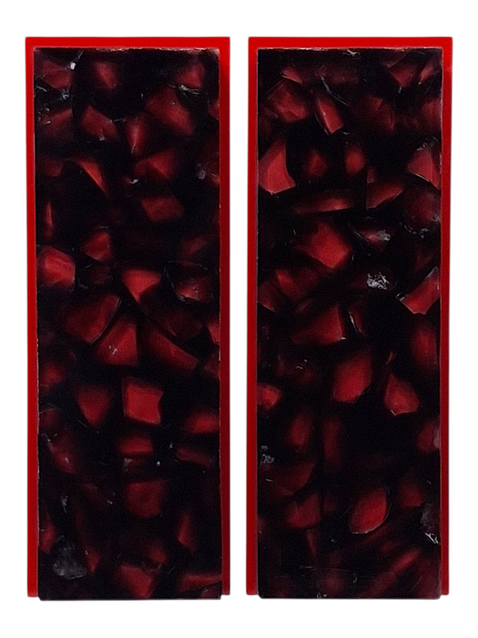 Transparent Black & Clear Terrazzo Pearl Scale Sets