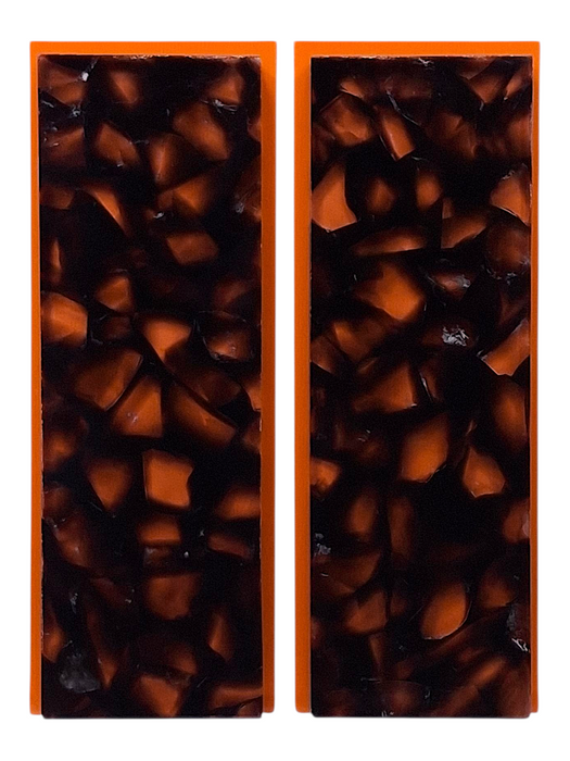 Transparent Black & Clear Terrazzo Pearl Scale Sets