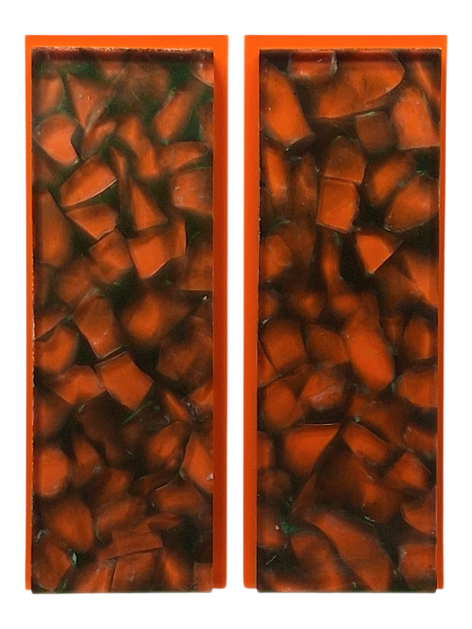 Transparent Green & Clear Terrazzo Pearl Scale Sets