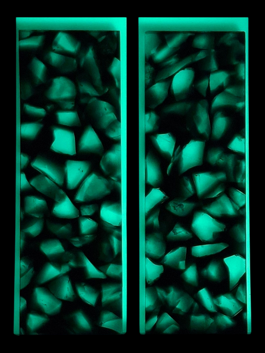 Transparent Black & Clear Terrazzo Pearl Scale Sets