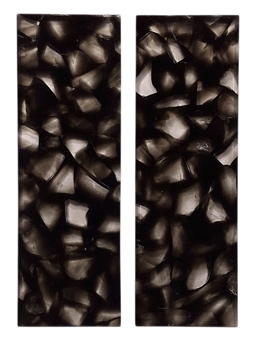 Transparent Black & Clear Terrazzo Pearl Scale Sets