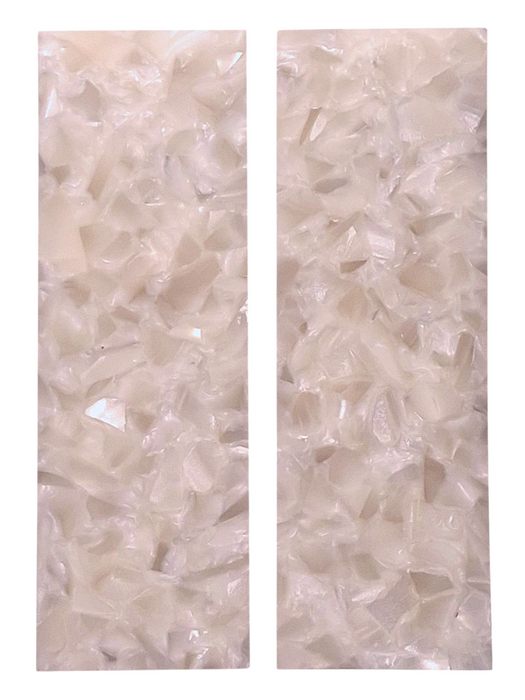 White & White Terrazzo Pearl Scale Sets