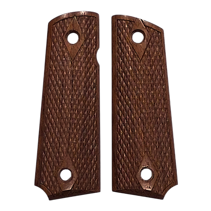 CLEARANCE - Walnut Double Diamond Checkered Browning 1911-22 1911-380 Grips