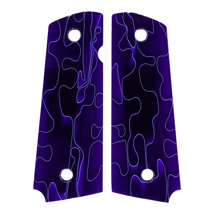 Blue/Purple Acrylic Pearl Full Size 1911 Grips