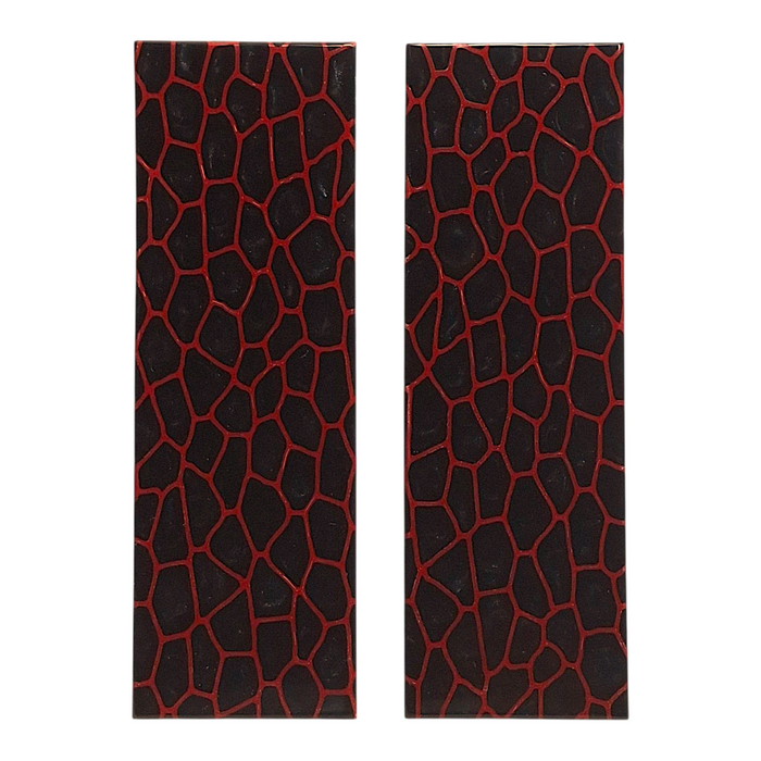 Black & Red Reptile Patterned Pearl Scale Sets