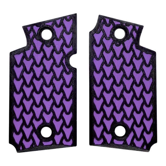 Purple & Black Dragon Scale Printed Sig Sauer P938 Grips