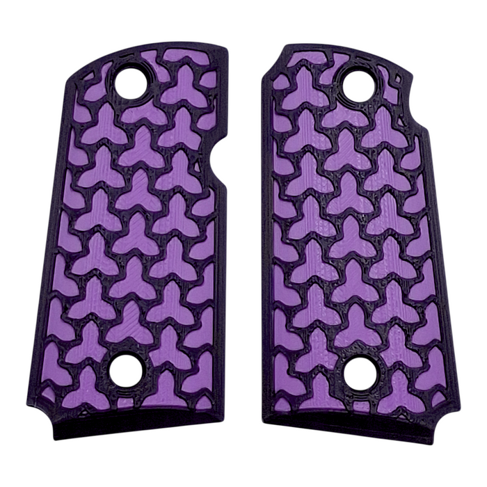 Purple & Black Fusion Printed Kimber Micro 9 Grips
