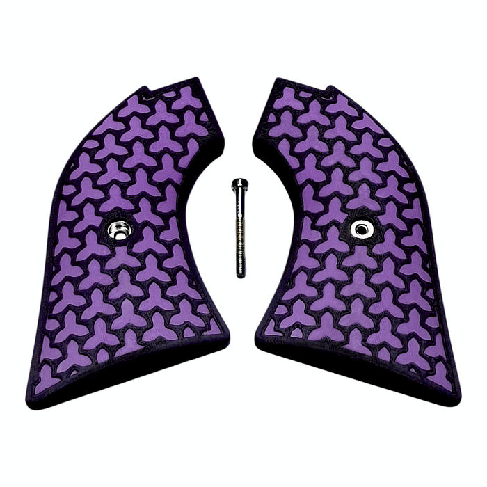 Purple & Black Fusion Printed Heritage Rough Rider Grips