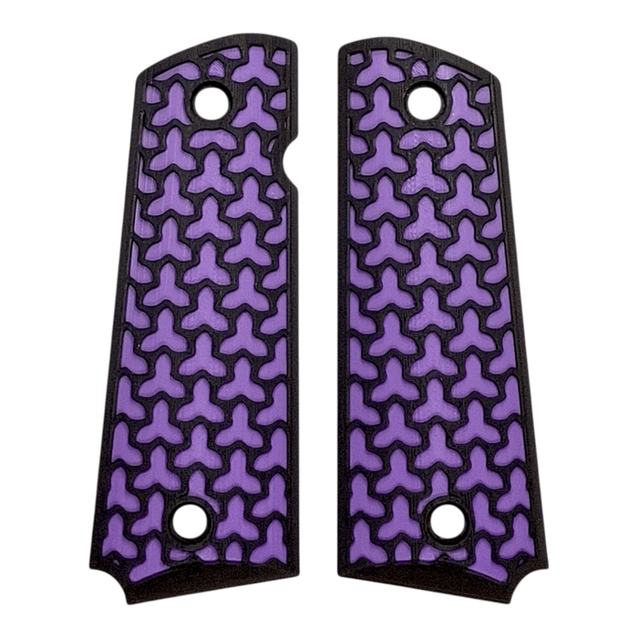 Purple & Black Fusion Printed 1911 Grips (Full Size)