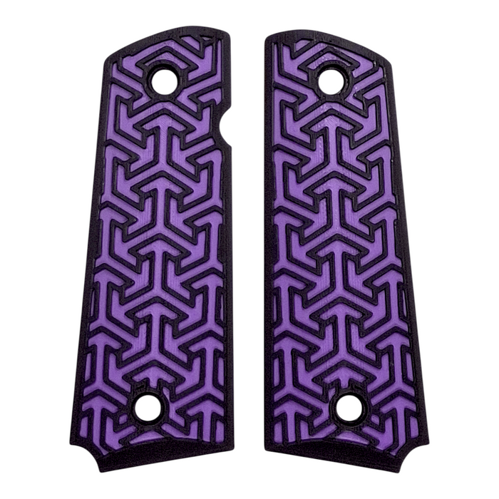 Purple & Black Tritessel Printed 1911 Grips (Full Size)