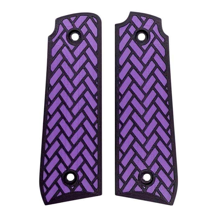 Purple & Black Weave Printed Ruger Mark IV 22/45 Grips