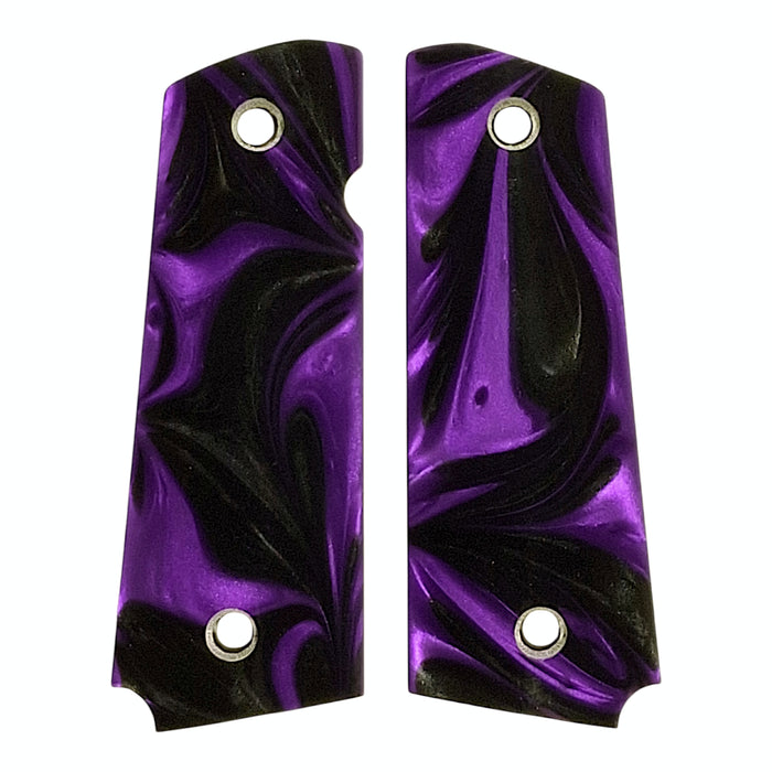 Purple & Black Pearl 1911 Grips (Full Size)