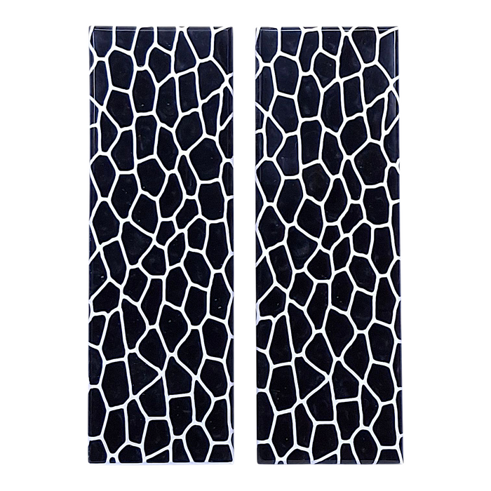 Black & White Reptile Patterned Pearl Scale Sets