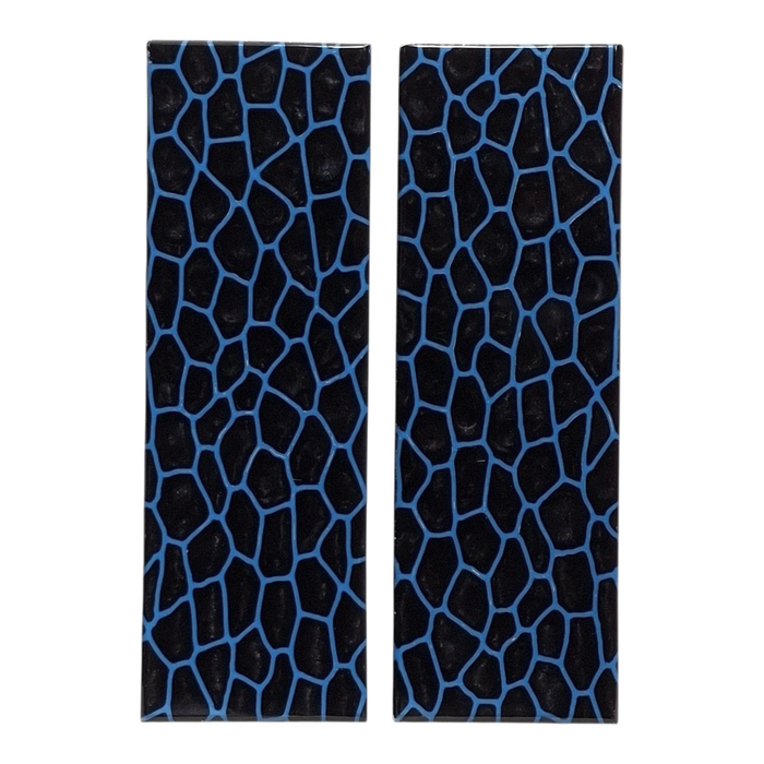 Black & Blue Reptile Patterned Pearl Scale Sets