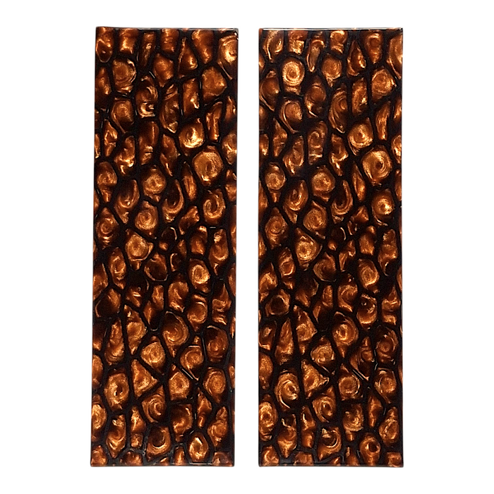 Copper & Black Reptile Patterned Pearl Scale Sets