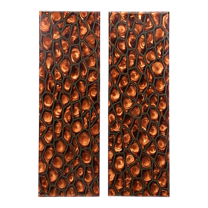 Copper & OD Green Reptile Patterned Pearl Scale Sets