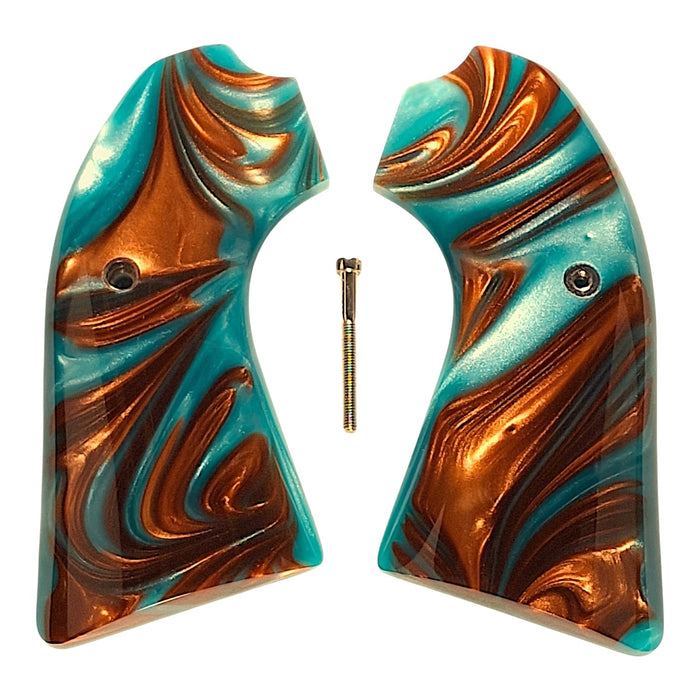 Copper & Turquoise Pearl Ruger Vaquero Bisley Grips