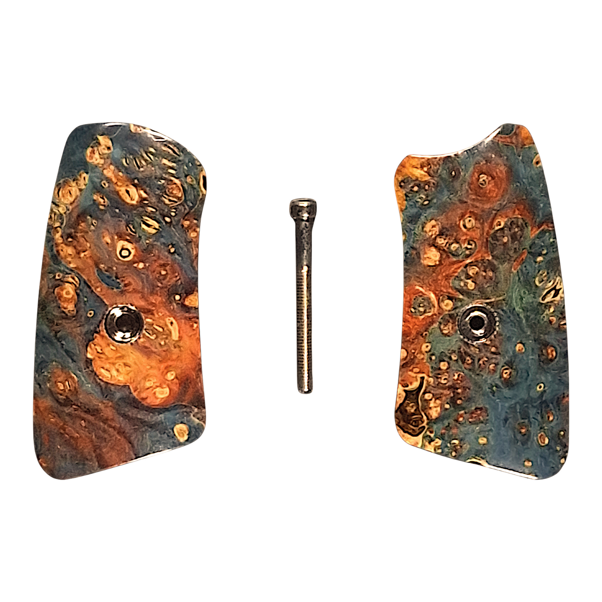 Dyed Box Elder Ruger Sp101 Grip Inserts #4 — LS Grips