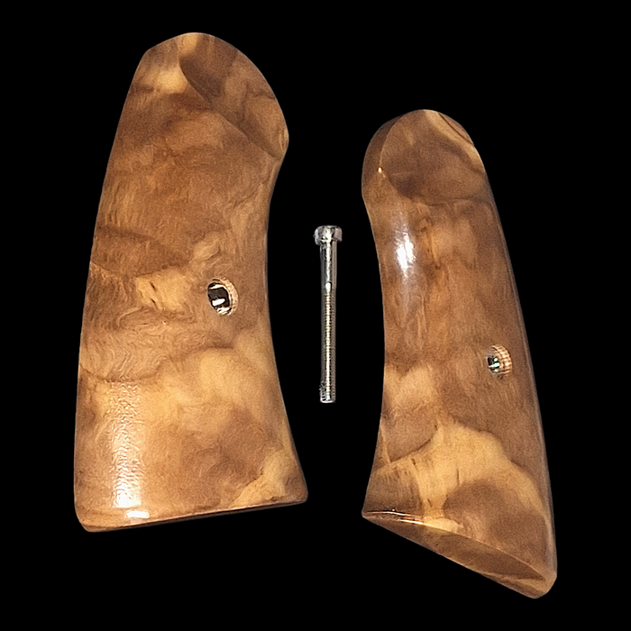 Figured Olivewood Uberti Schofield Grips