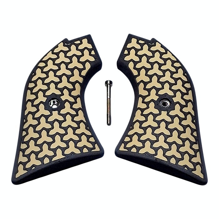 Desert Tan & Black Fusion Printed Heritage Rough Rider Grips