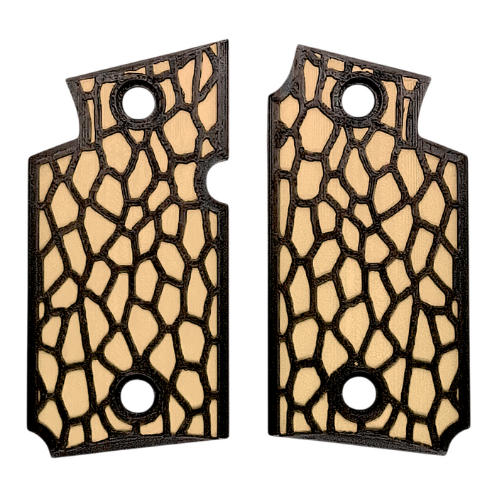 Desert Tan & Black Reptile Printed Sig Sauer P938 Grips