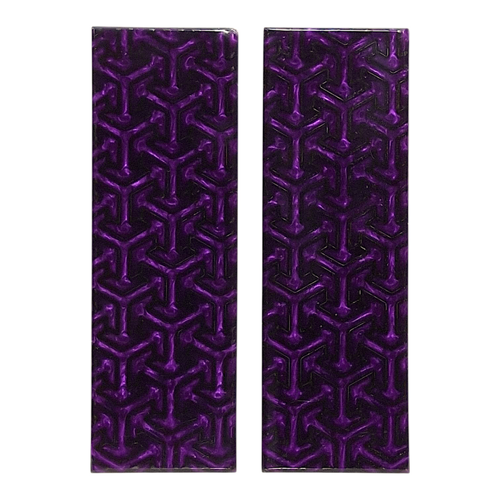 Purple & Black Tritessel Patterned Pearl Scale Sets