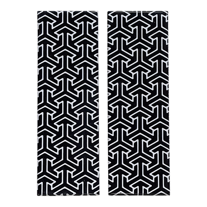 Black & White Tritessel Patterned Pearl Scale Sets