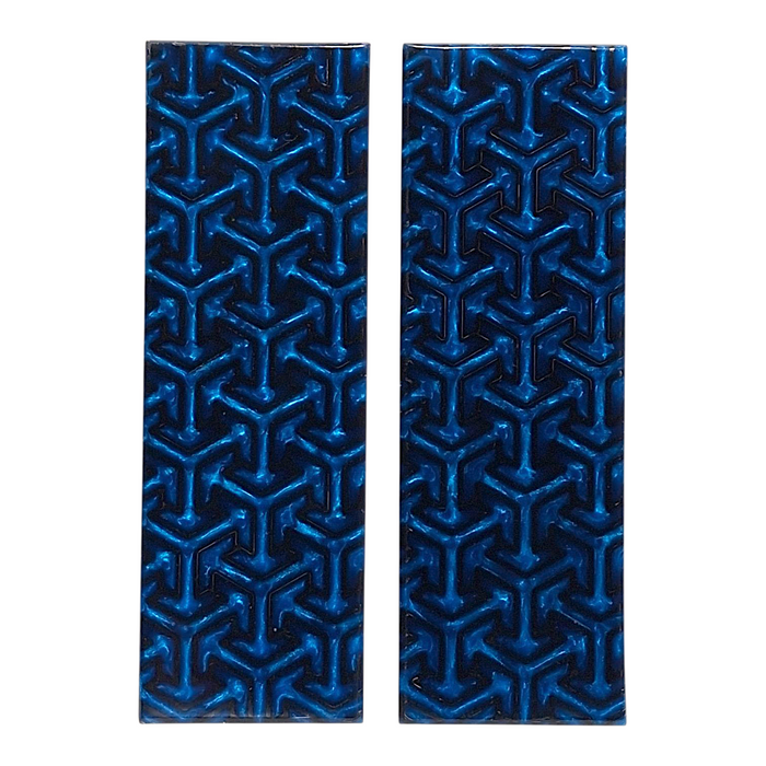 Blue & Black Tritessel Patterned Pearl Scale Sets