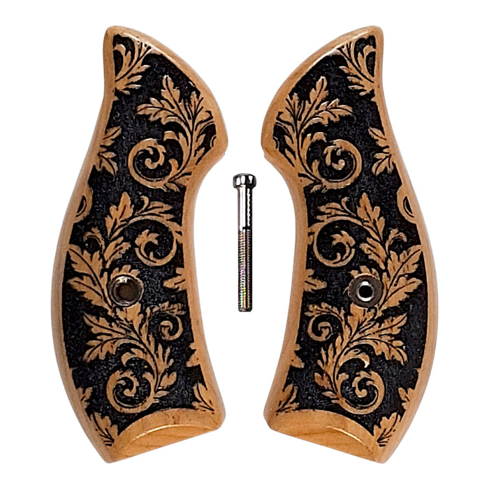 Cherry Inked Floral Smith & Wesson J-Frame Grips