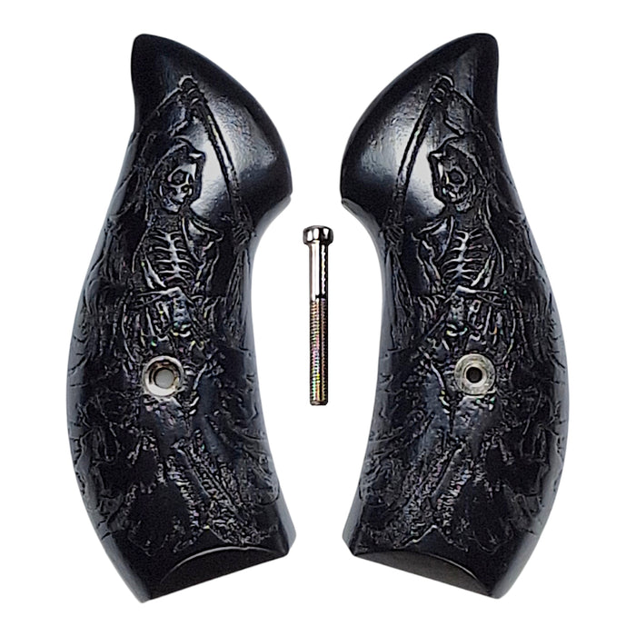 Ebony Grim Reaper Smith & Wesson J-Frame Grips
