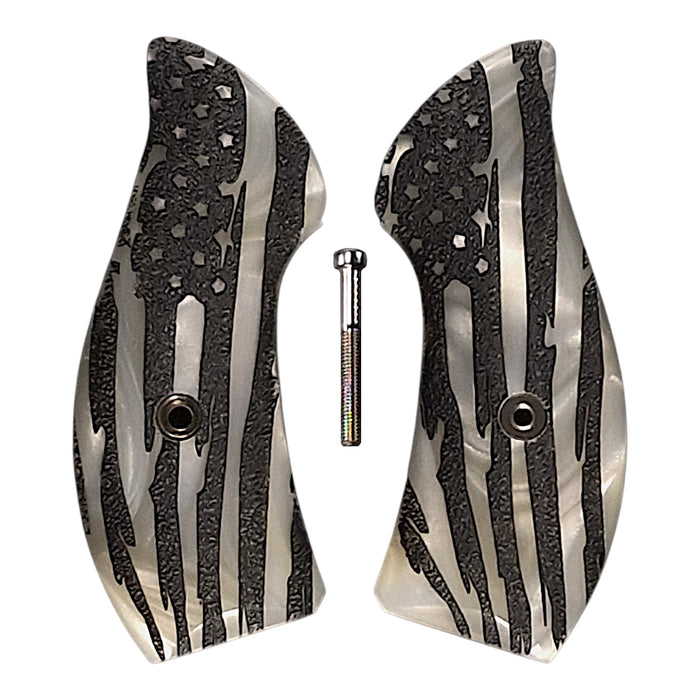 Pearl American Flag Smith & Wesson J-Frame Grips