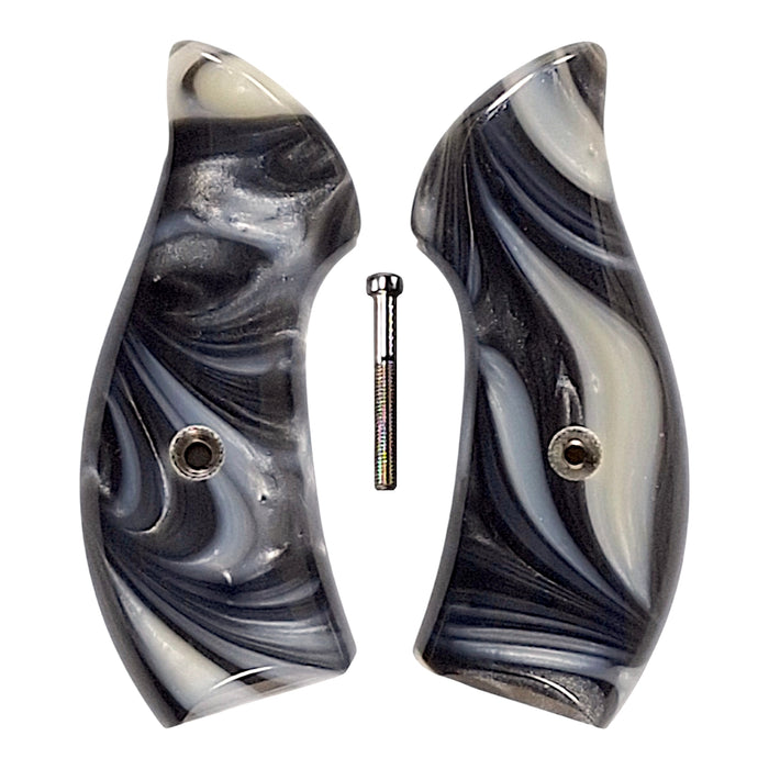 White & Black Pearl Smith & Wesson J-Frame Grips