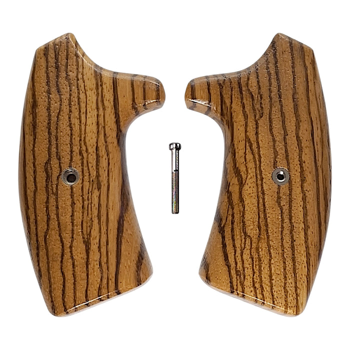 Finished Zebrawood Extended Smith & Wesson J-Frame Grips
