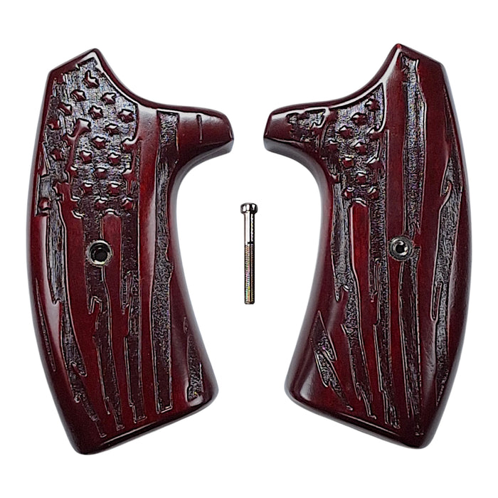 Rosewood American Flag Extended Smith & Wesson J-Frame Grips