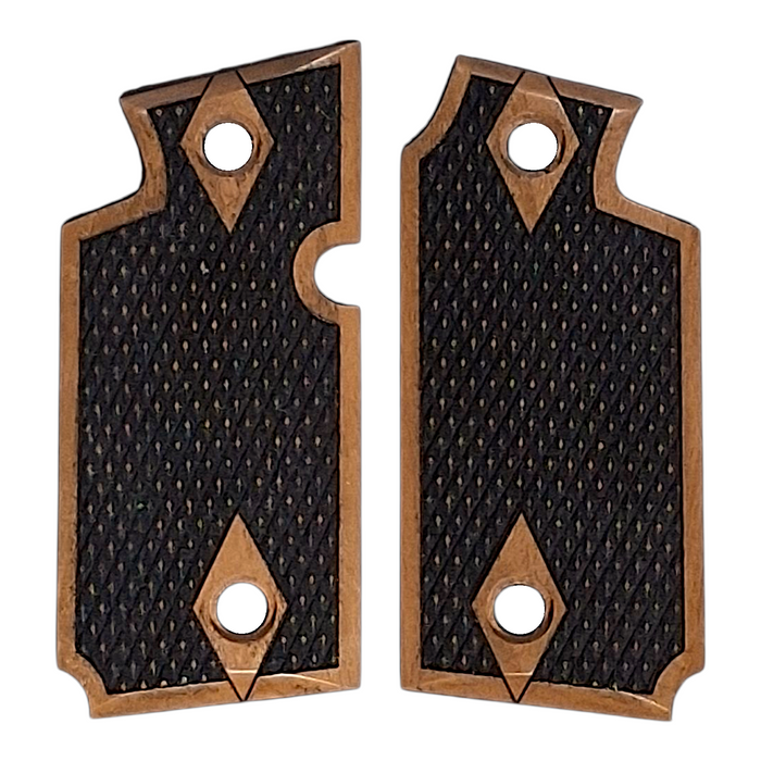 CLEARANCE - Cherry Inked Checkered Sig Sauer P938 Grips