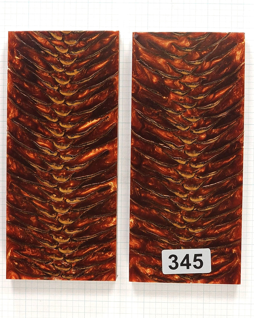 Copper Pearl Spruce scales #345 — LS Grips