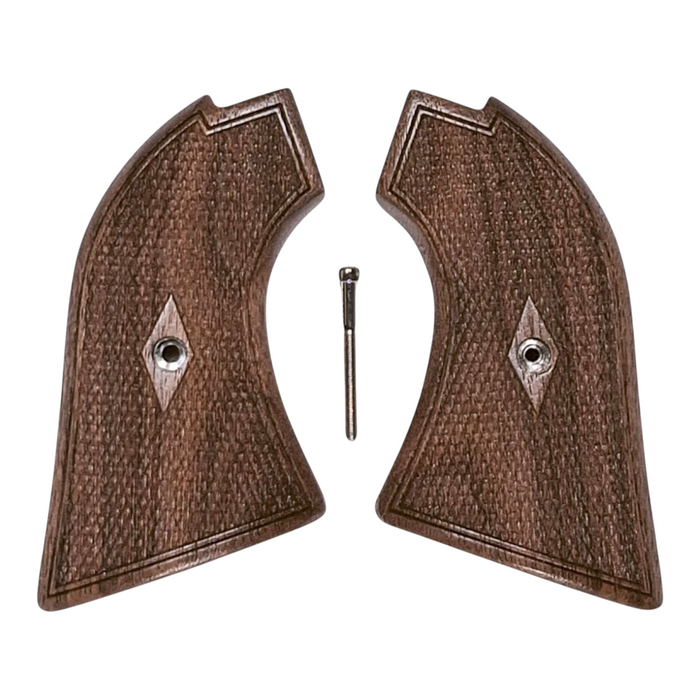 Walnut Checkered Heritage Rough Rider Grips