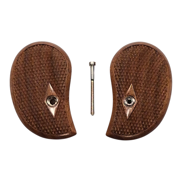 Walnut Checkered Standard Bond Arms Derringer Grips