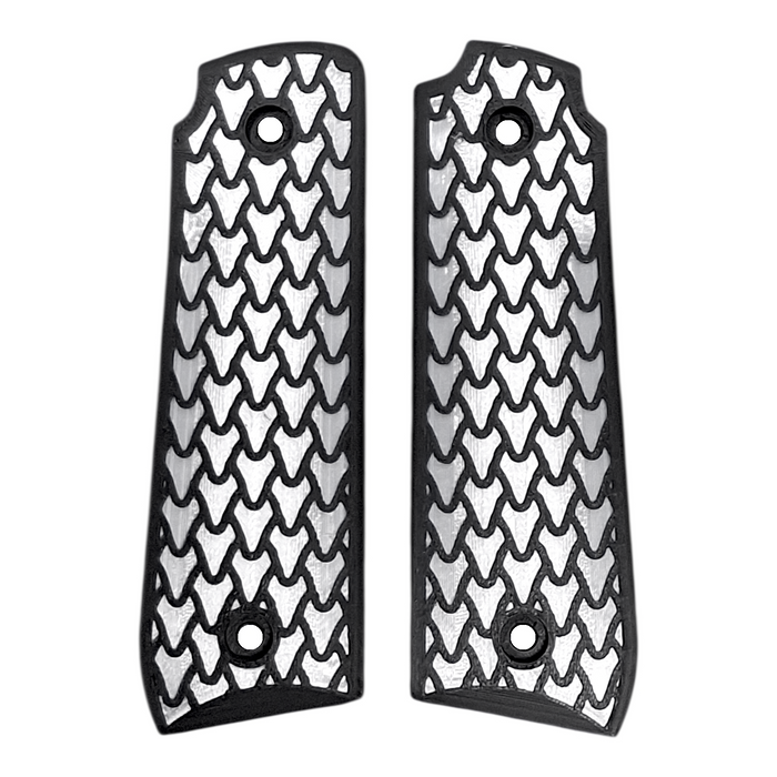 White & Black Dragon Scale Printed Ruger Mark IV 22/45 Grips