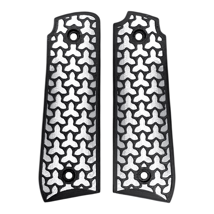 White & Black Fusion Printed Ruger Mark IV 22/45 Grips
