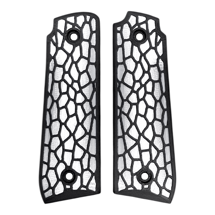White & Black Reptile Printed Ruger Mark IV 22/45 Grips