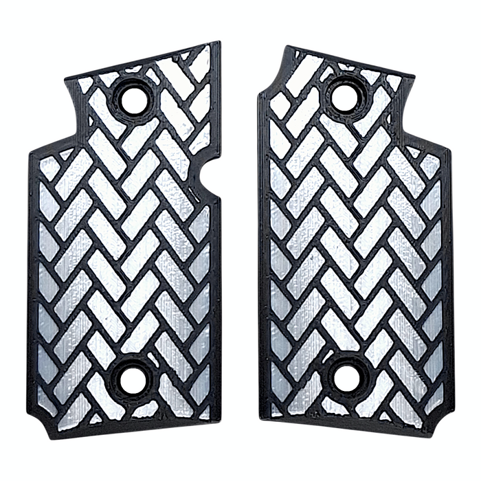 White & Black Weave Printed Sig Sauer P938 Grips