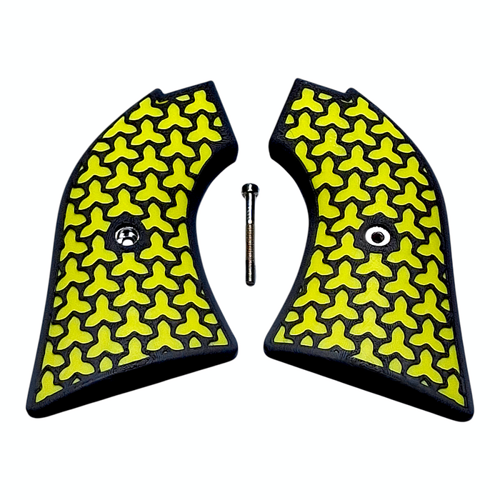 Yellow & Black Fusion Printed Heritage Rough Rider Grips